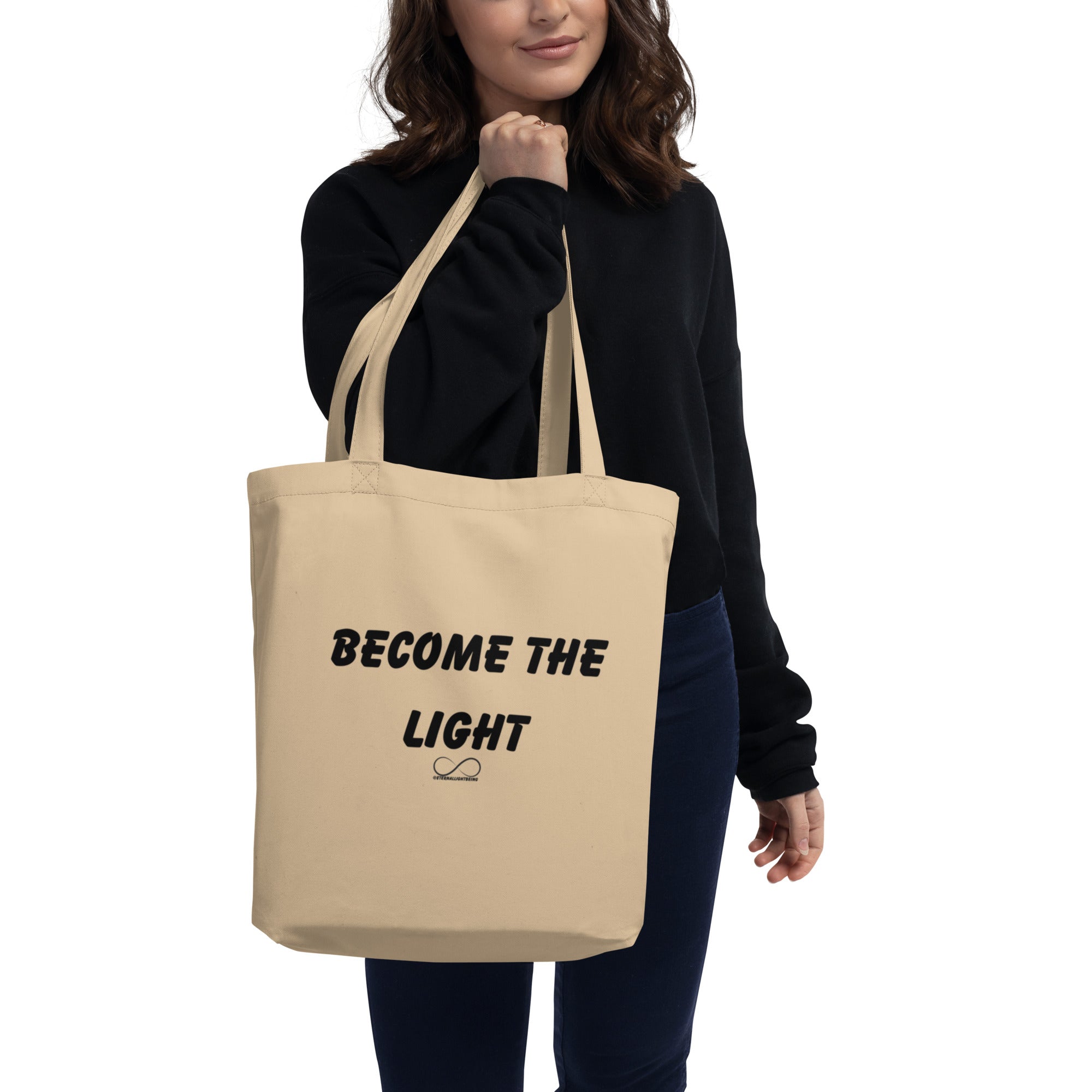 Become The Light Eco Tote Bag Eternal Light Being