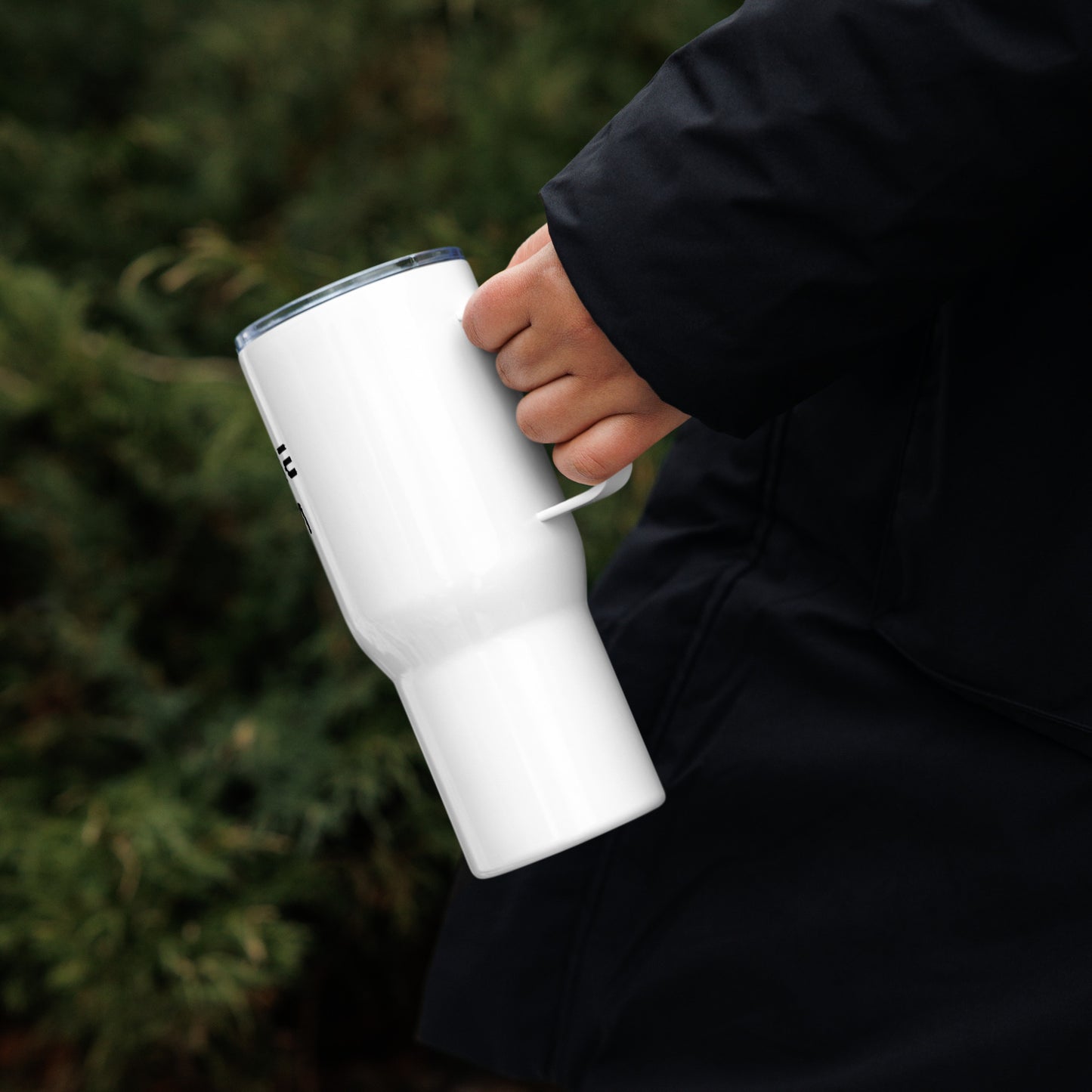 Change The Algorithm Travel mug with a handle